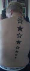 stars tattoo back design